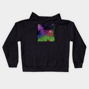 Worms Surreal Collage Art Kids Hoodie